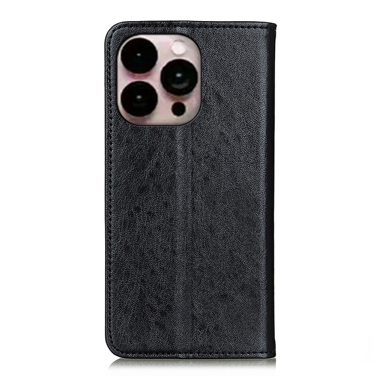  iPhone 14 Pro Max Fodral Flip Läder Svart