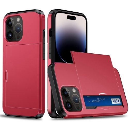  iPhone 14 Pro Max Skal Med Kortfack Röd