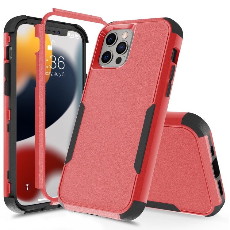  iPhone 14 Pro Max Skal Shockproof Hybrid Röd/Svart