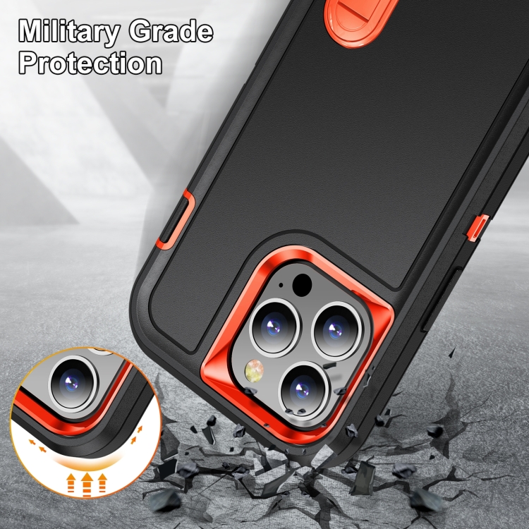  iPhone 14 Pro Max Skal 3in1 Shockproof Xtreme Svart/Orange