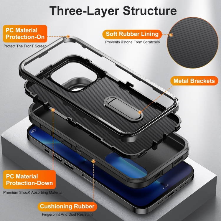  iPhone 14 Pro Max Skal 3in1 Shockproof Xtreme Svart