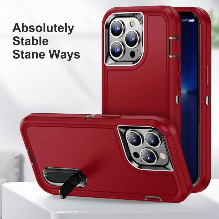  iPhone 14 Pro Max Skal 3in1 Shockproof Xtreme Röd/Svart