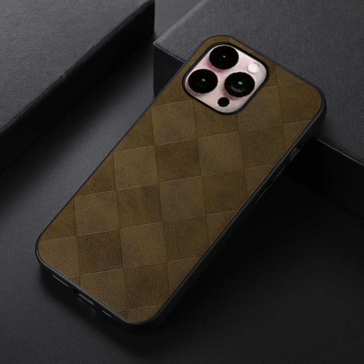  iPhone 14 Pro Max Skal Vävd Textur Grön