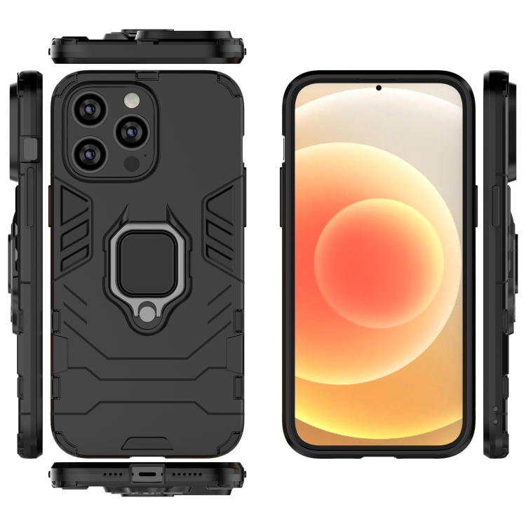  iPhone 14 Pro Max Skal Ring Hybrid Armor Svart