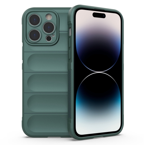  iPhone 14 Pro Max Skal Magic Shield TPU Mörk Grön