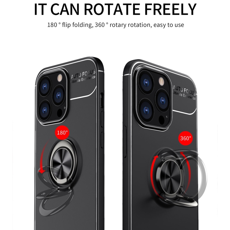 iPhone 14 Pro Max Skal Ring Svart/Roséguld