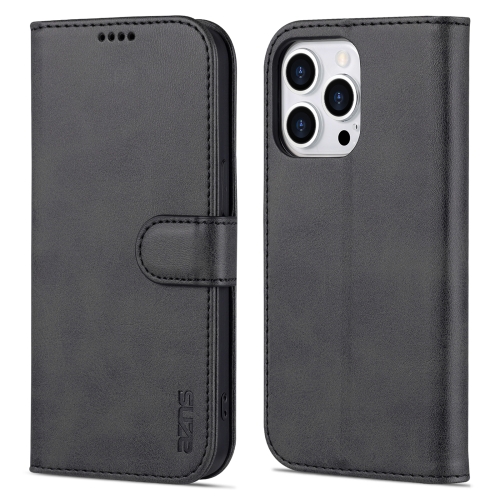 AZNS AZNS iPhone 14 Pro Max Fodral Läder Svart