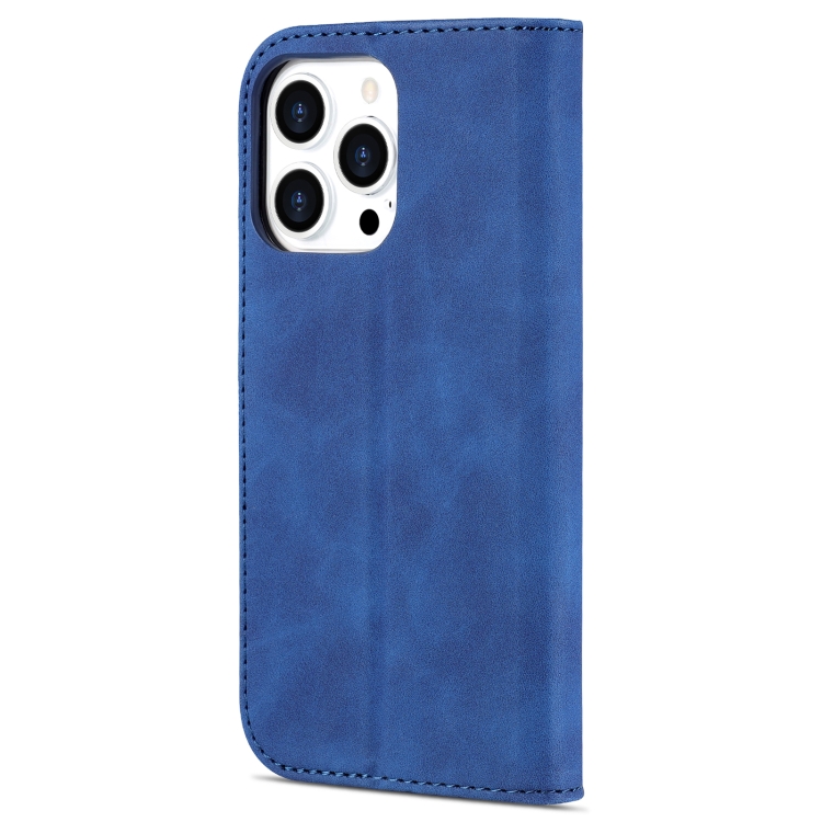 AZNS AZNS iPhone 14 Pro Max Fodral Läder Blå