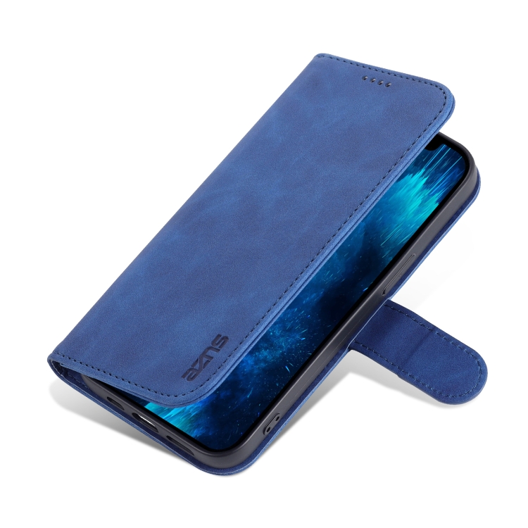 AZNS AZNS iPhone 14 Pro Max Fodral Läder Blå