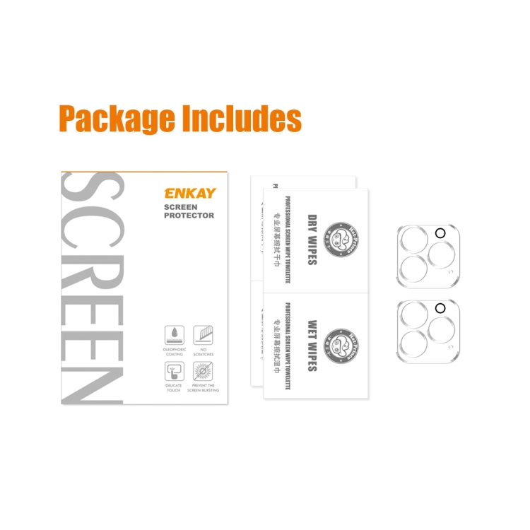 HAT PRINCE HAT PRINCE iPhone 14 Pro / 14 Pro Max 2-PACK Linsskydd Härdat Glas