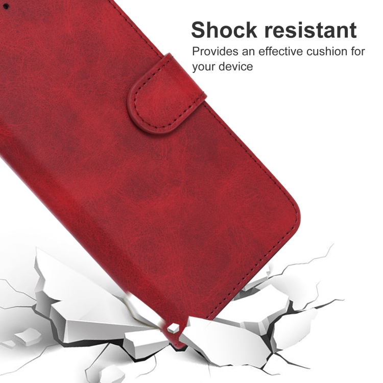  iPhone 14 Fodral Läder Röd