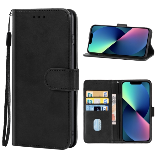  iPhone 14 Fodral Läder Svart