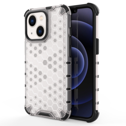  iPhone 14 Skal Shockproof Honeycomb Hybrid Vit
