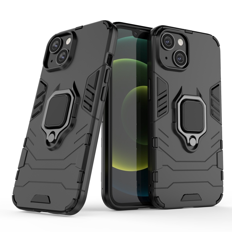 iPhone 14 Skal Ring Hybrid Svart