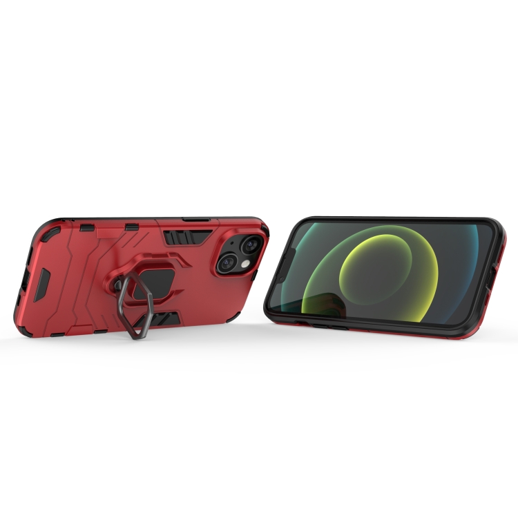  iPhone 14 Skal Ring Hybrid Röd