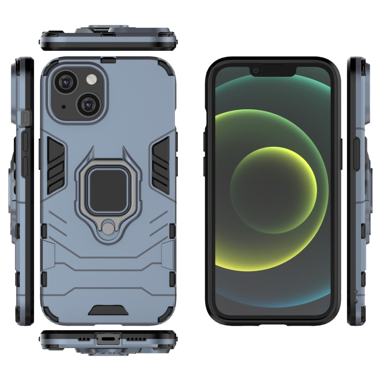  iPhone 14 Skal Ring Hybrid Navy Blue