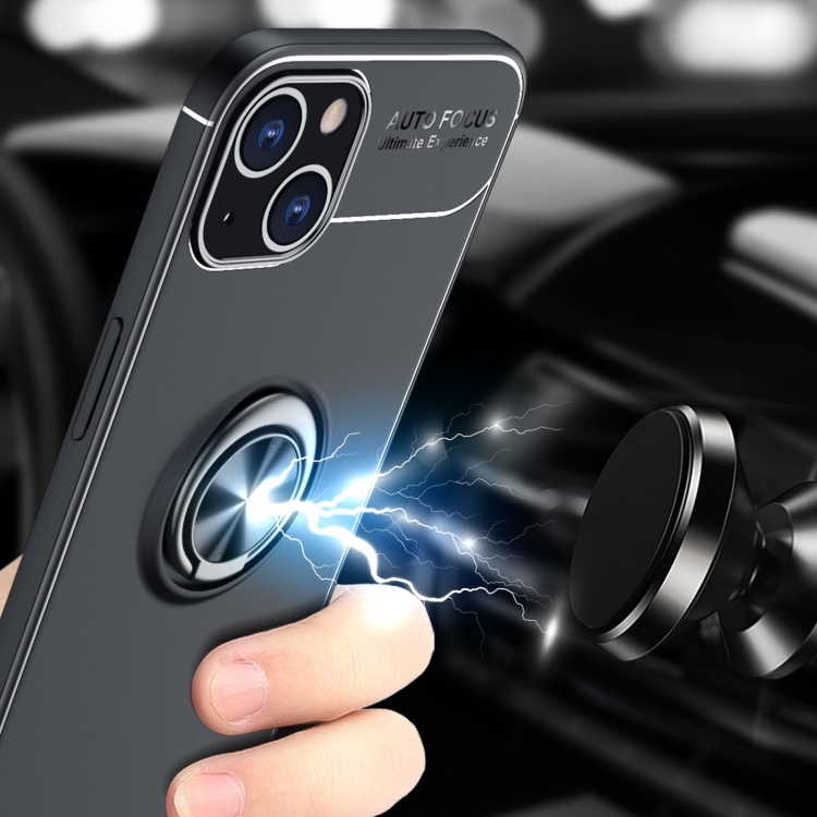  iPhone 14 Skal Ring Svart/Röd
