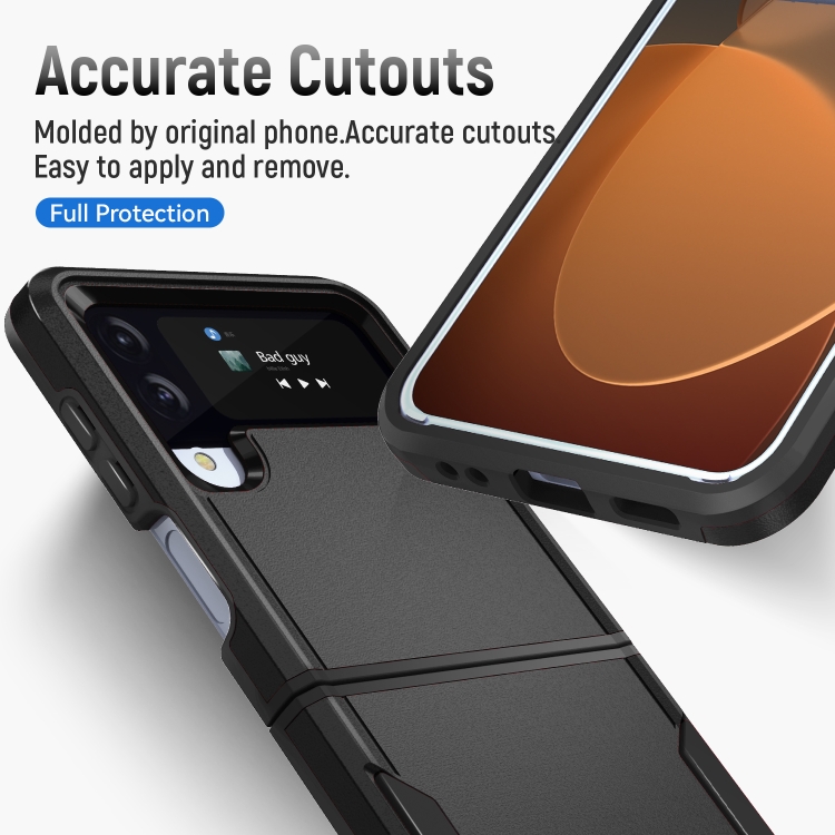  Samsung Galaxy Z Flip 4 Skal Heavy Armor Hybrid Svart