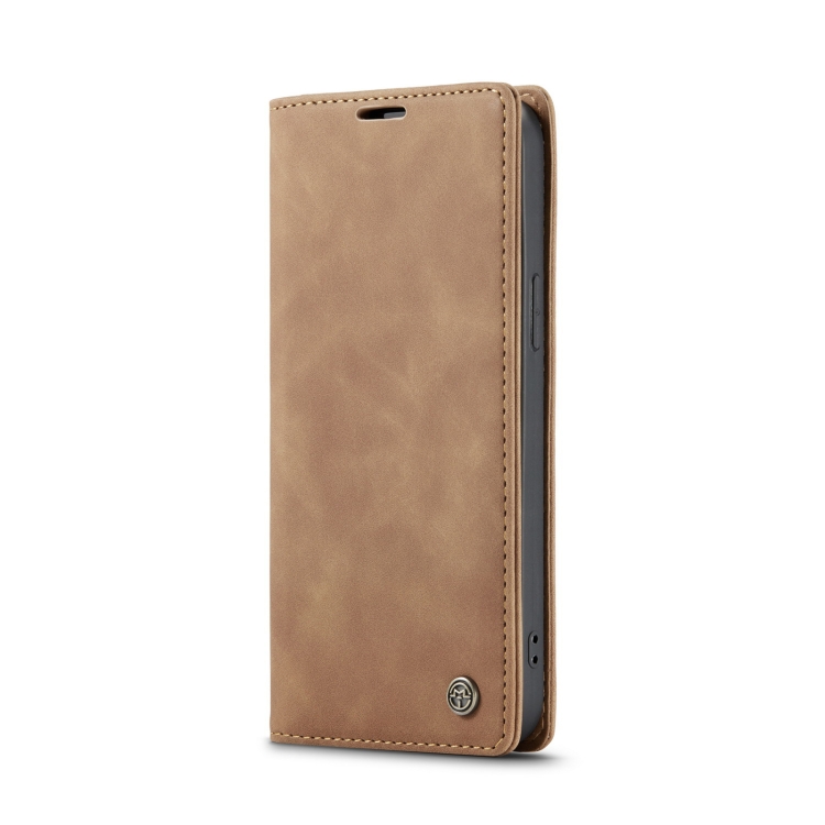 CASEME CASEME iPhone 14 Fodral Retro Flip Brun