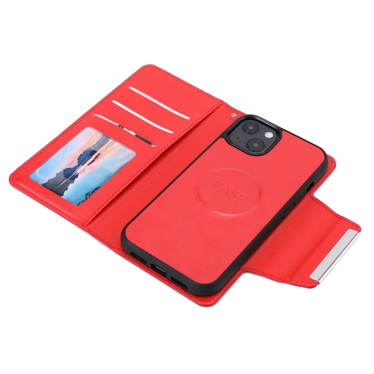  iPhone 14 2in1 Magnet Fodral / Skal Röd