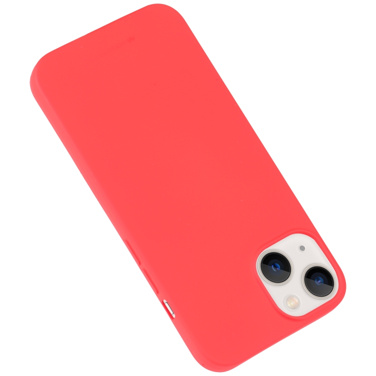 Mercury GOOSPERY Mercury Goospery iPhone 14 Skal Liquid Skin Touch Röd