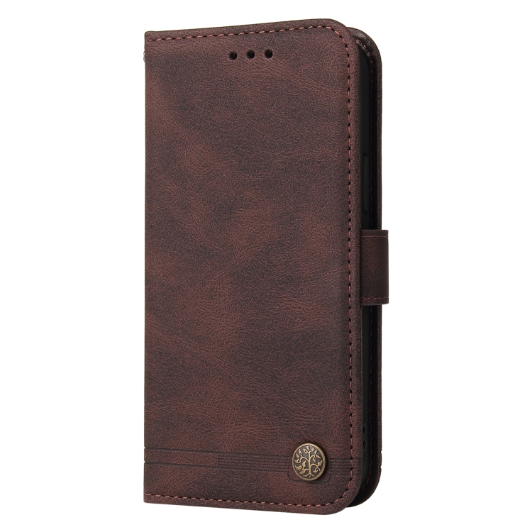  iPhone 14 Fodral Skin Touch Brun