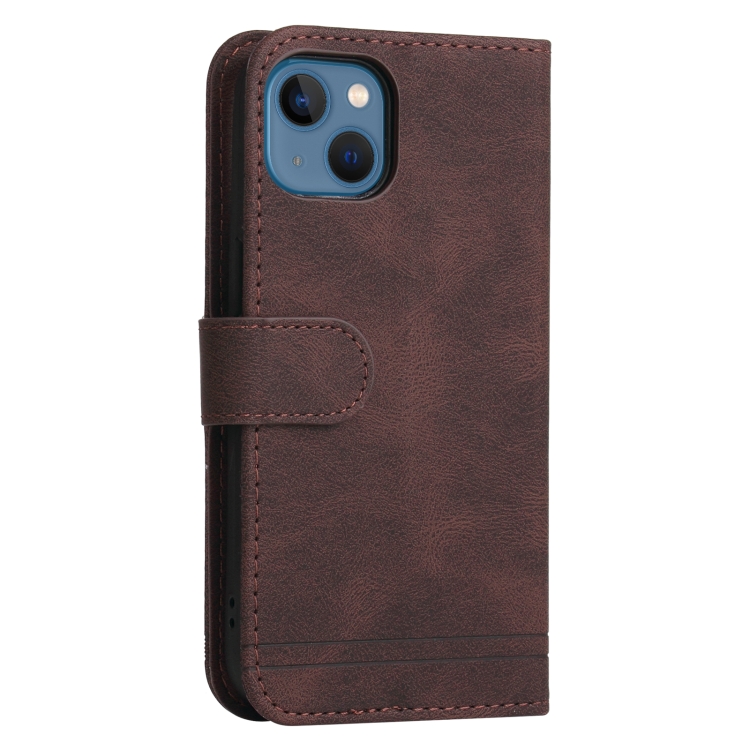  iPhone 14 Fodral Skin Touch Brun