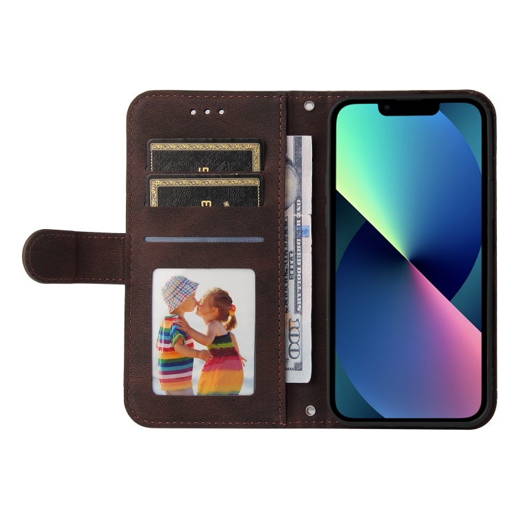  iPhone 14 Fodral Skin Touch Brun