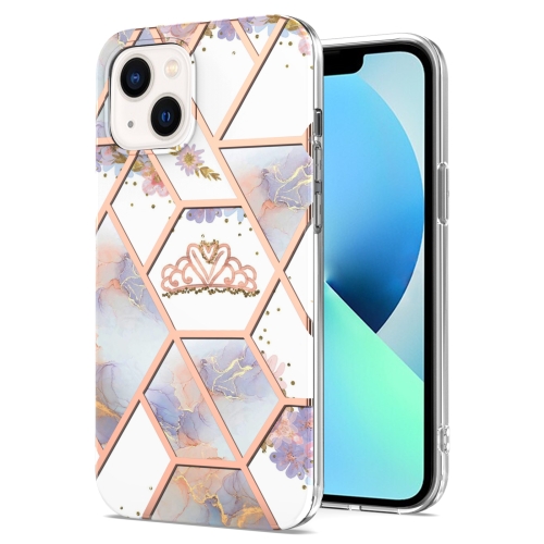  iPhone 14 Skal Marmor TPU Krona