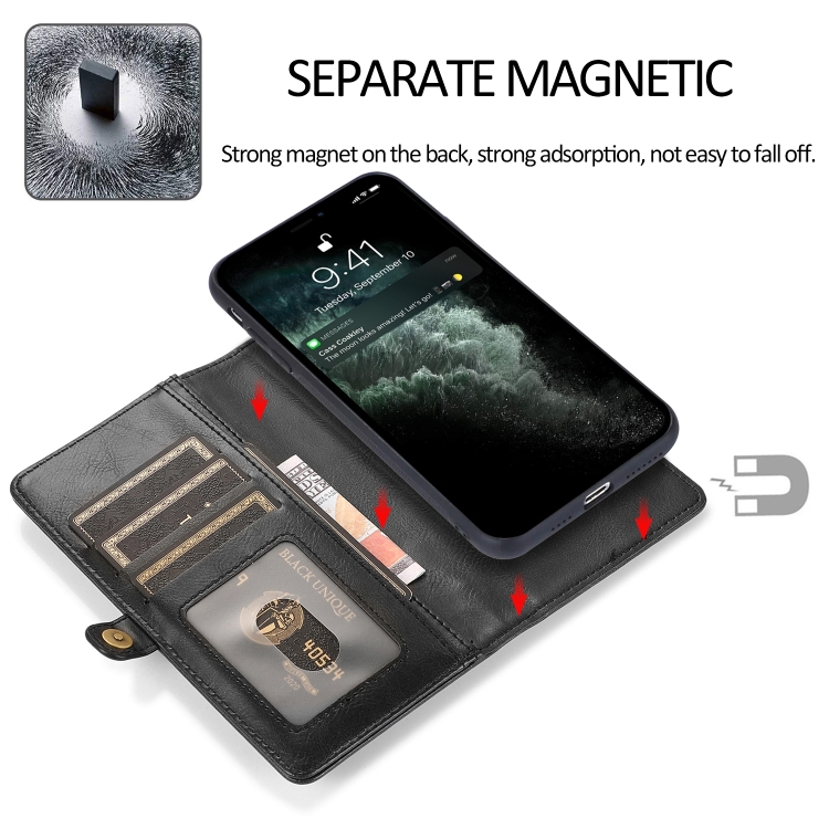  iPhone 14 2in1 Flerfack Magnet Fodral / Skal Svart