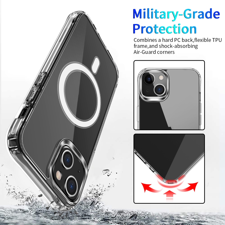  iPhone 14 Skal MagSafe Shockproof Transparent