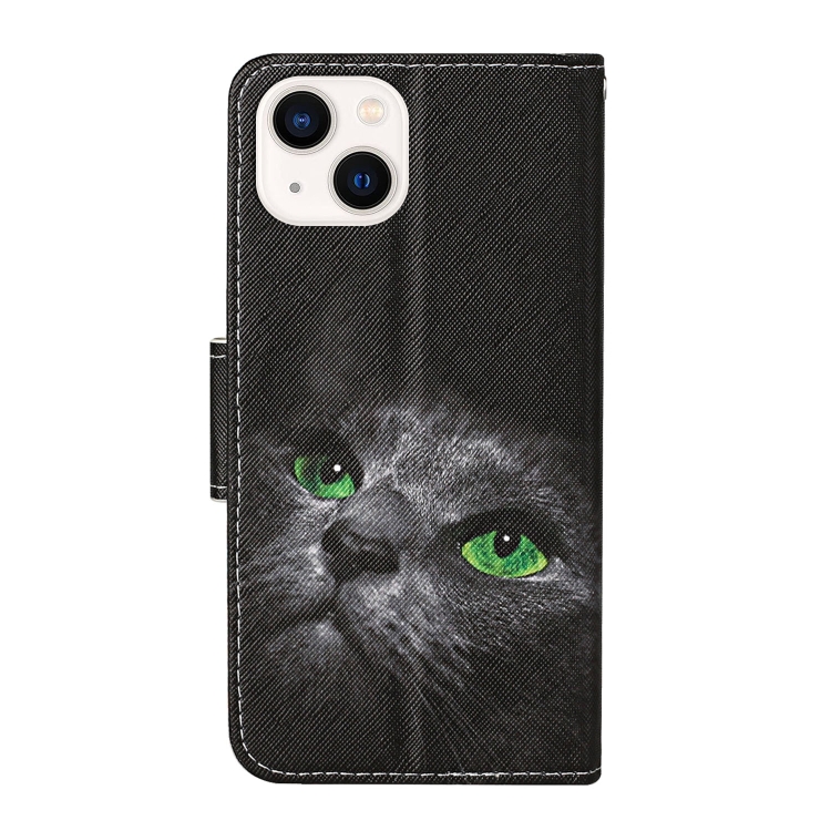  iPhone 14 Fodral Med Tryck Svart Katt
