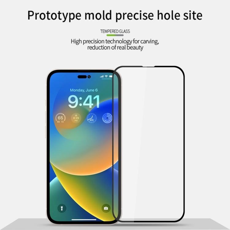 PINWUYO PINWUYO iPhone 14/13/13 Pro Skärmskydd Heltäckande Härdat Glas