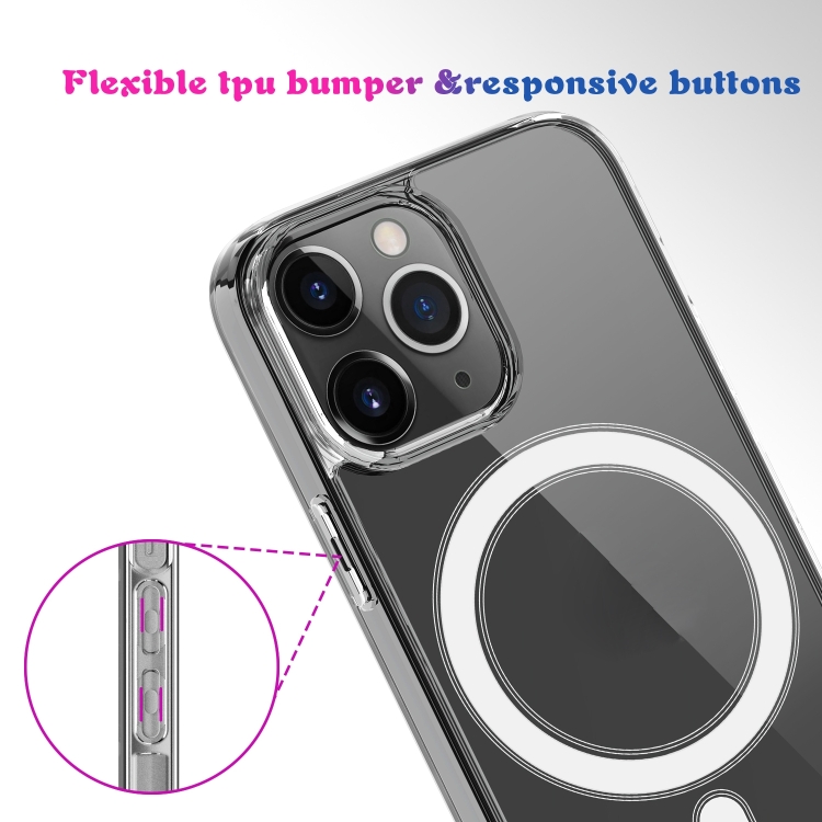  iPhone 14 Plus Skal MagSafe Akryl/TPU Transparent