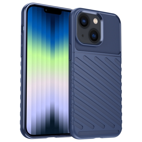  iPhone 14 Plus Skal Twill Textur Blå