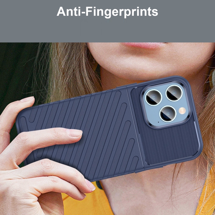  iPhone 14 Plus Skal Twill Textur Blå