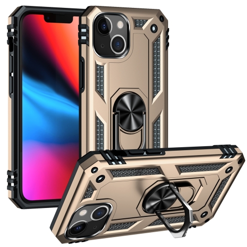  iPhone 14 Plus Skal Shockproof Ring Guld
