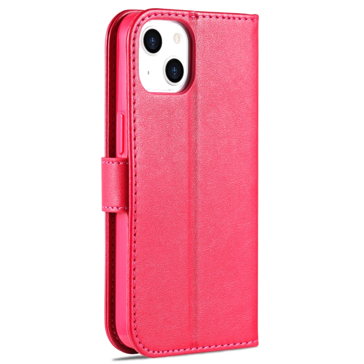 AZNS AZNS iPhone 14 Plus Fodral Läder Röd/Rosa