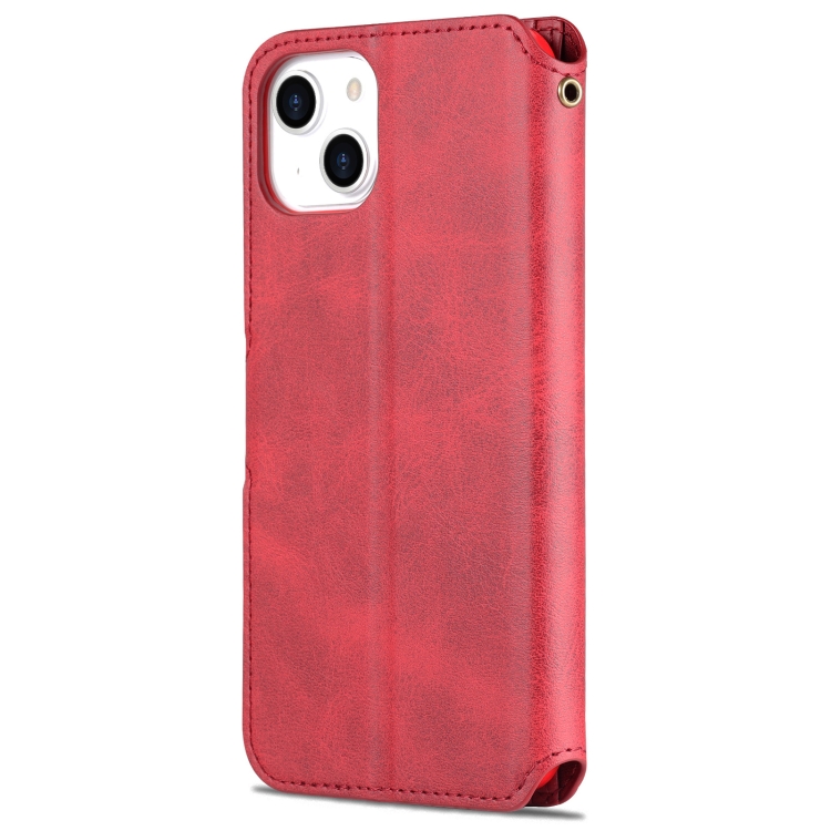 AZNS AZNS iPhone 14 Plus Fodral Solid Textur Röd/Rosa