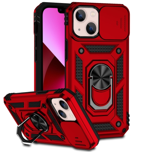  iPhone 14 Plus Skal CamShield Hybrid Ring Röd