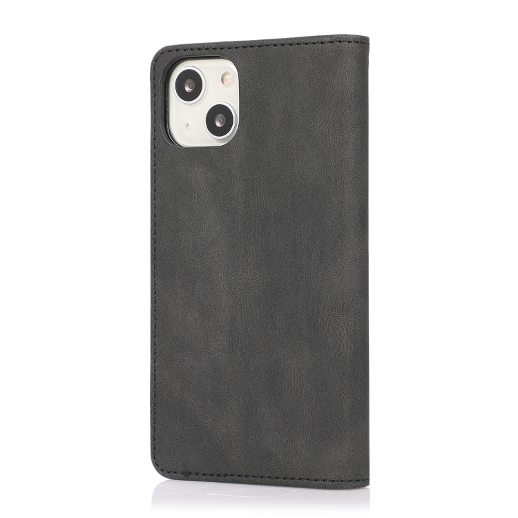  iPhone 14 Plus Fodral Flip Läder Svart