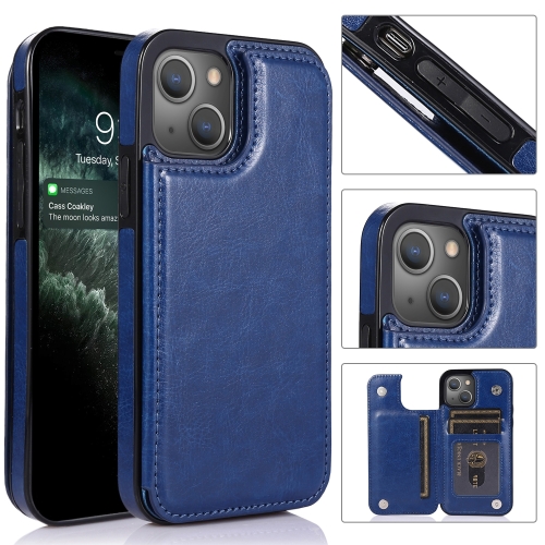  iPhone 14 Plus Skal Med Plånbok Blå