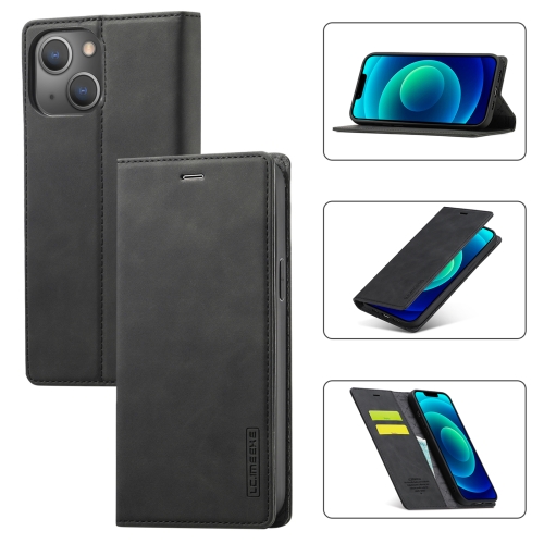 LC.IMEEKE LC.IMEEKE iPhone 14 Plus Fodral Flip Svart