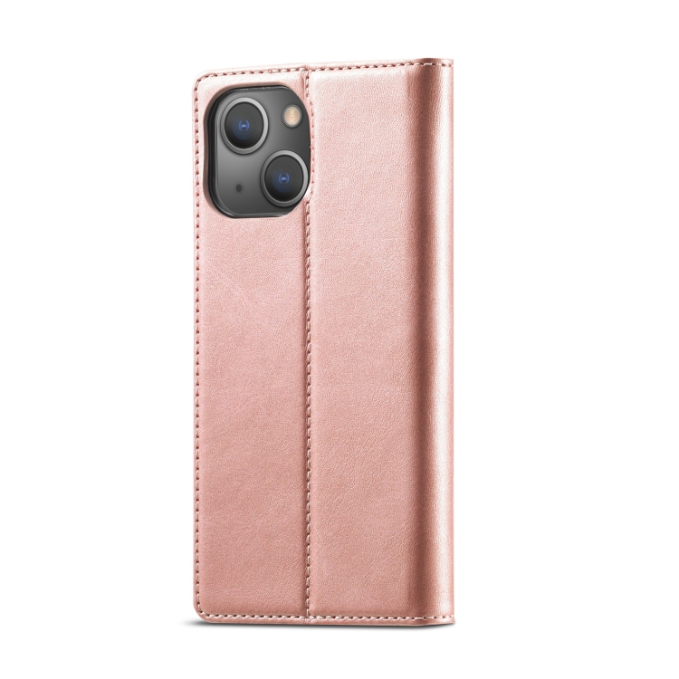 LC.IMEEKE LC.IMEEKE iPhone 14 Plus Fodral Flip Roséguld