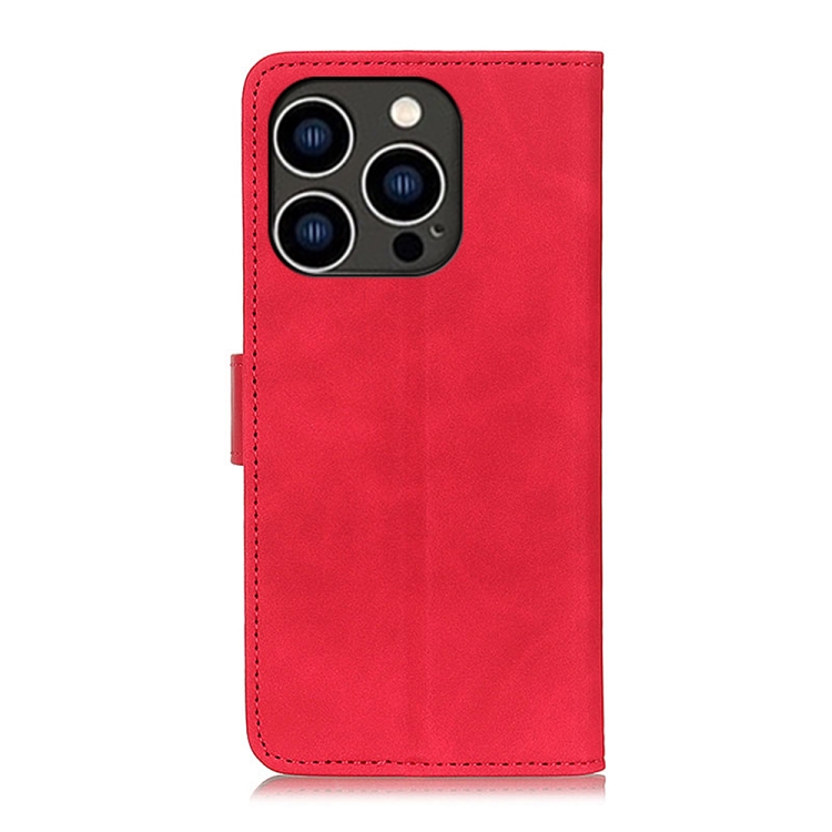 KHAZNEH KHAZNEH iPhone 14 Pro Fodral Retro Läder Röd