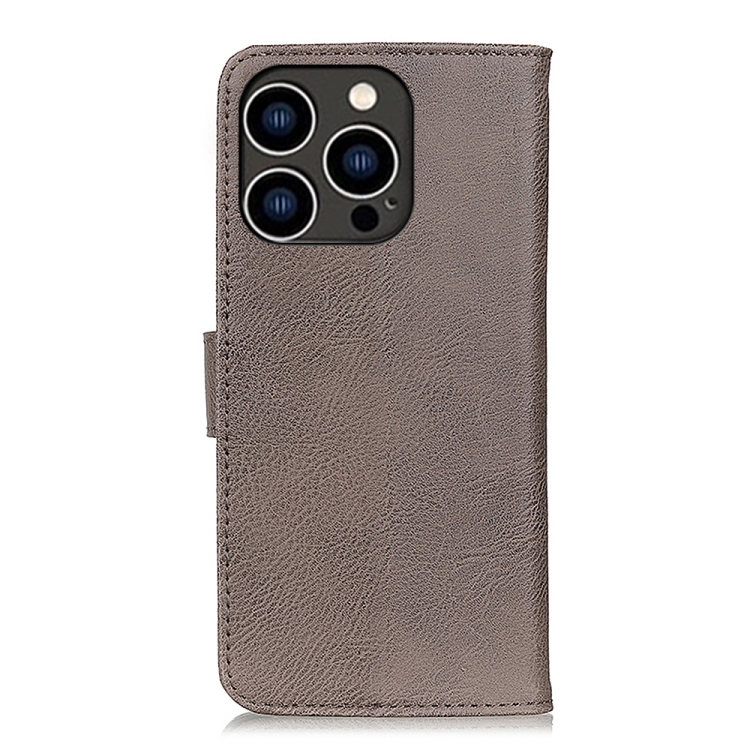 KHAZNEH KHAZNEH iPhone 14 Pro Fodral Läder Khaki