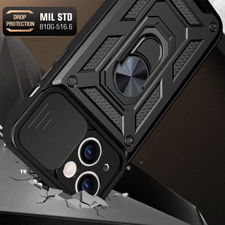  iPhone 14 Pro Skal CamShield Hybrid Ring Svart