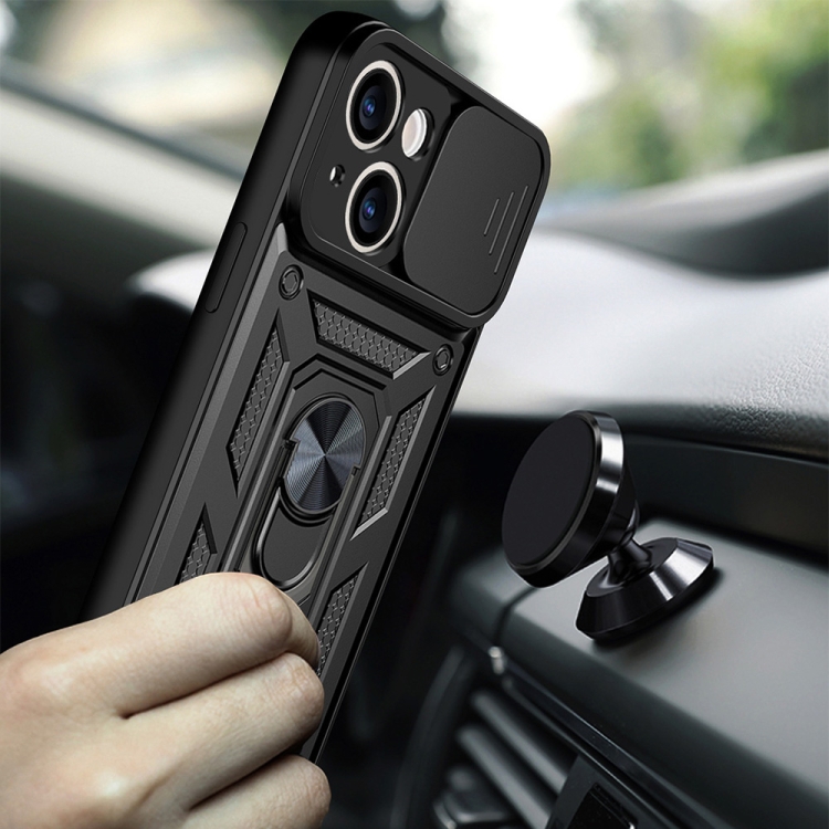  iPhone 14 Pro Skal CamShield Hybrid Ring Svart