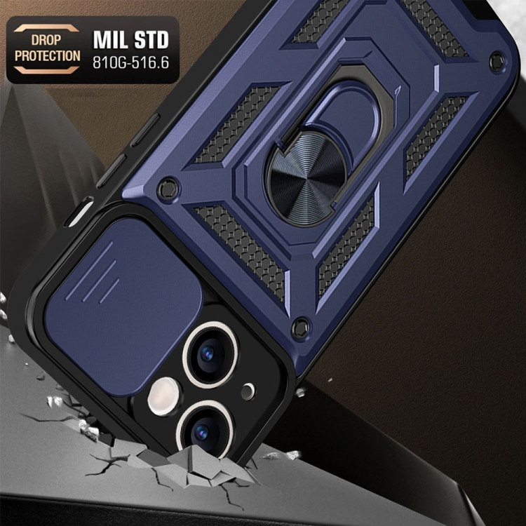  iPhone 14 Pro Skal CamShield Hybrid Ring Blå