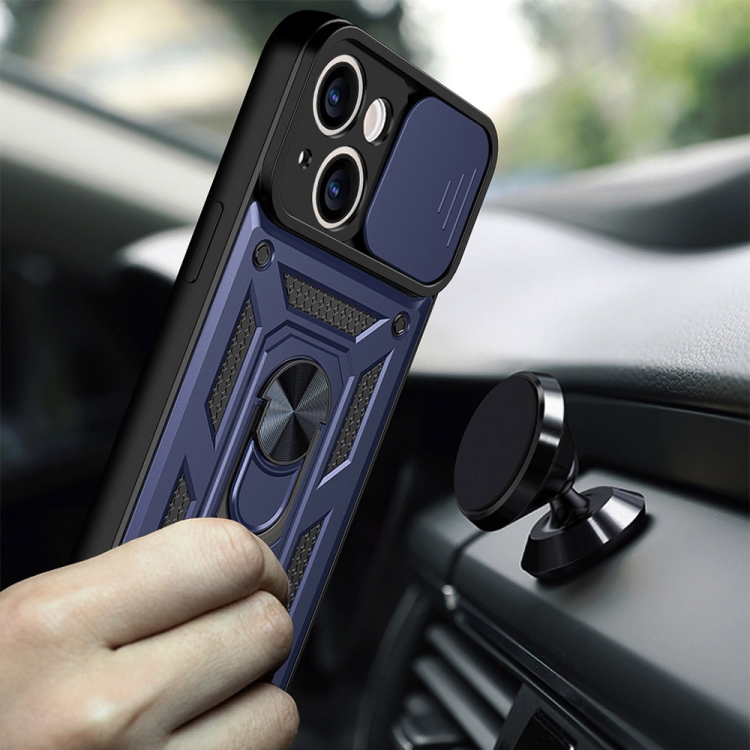  iPhone 14 Pro Skal CamShield Hybrid Ring Blå